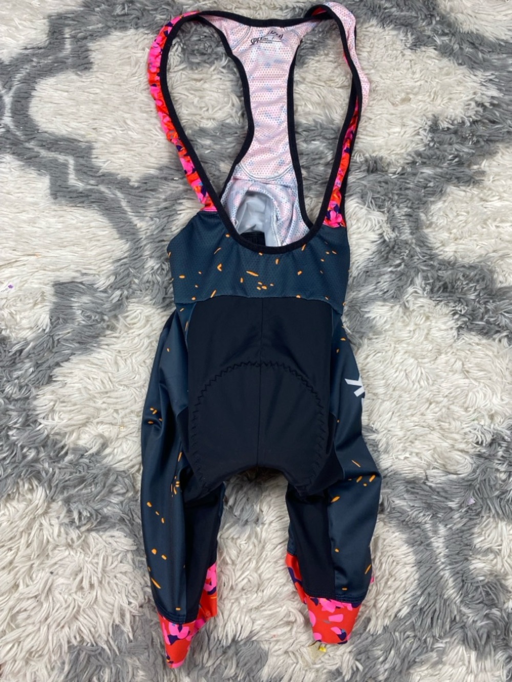 SPECIALIZED Red Rock Bicycle Co  Padded  Bib Shorts Mens M Black Multicolor